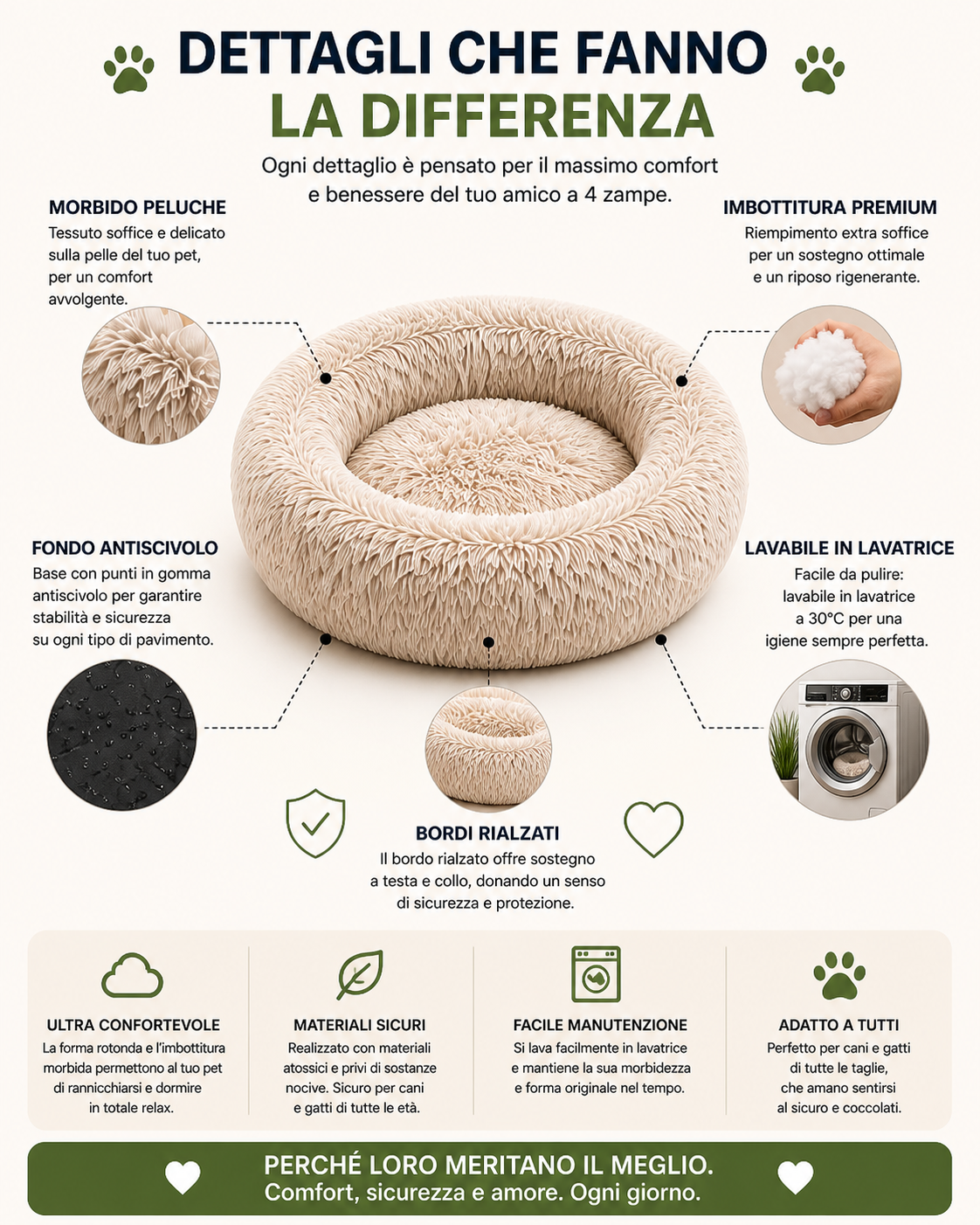 CalmNest™ – Letto Calmante Anti-Ansia per Cani