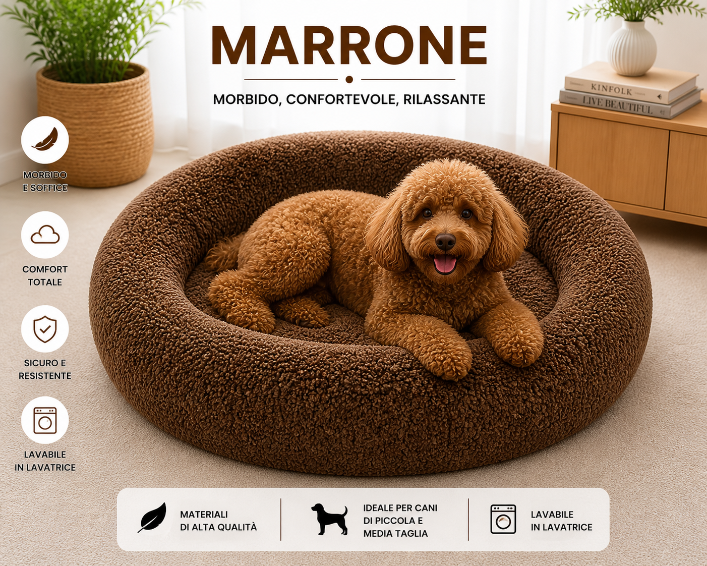 CalmNest™ – Letto Calmante Anti-Ansia per Cani