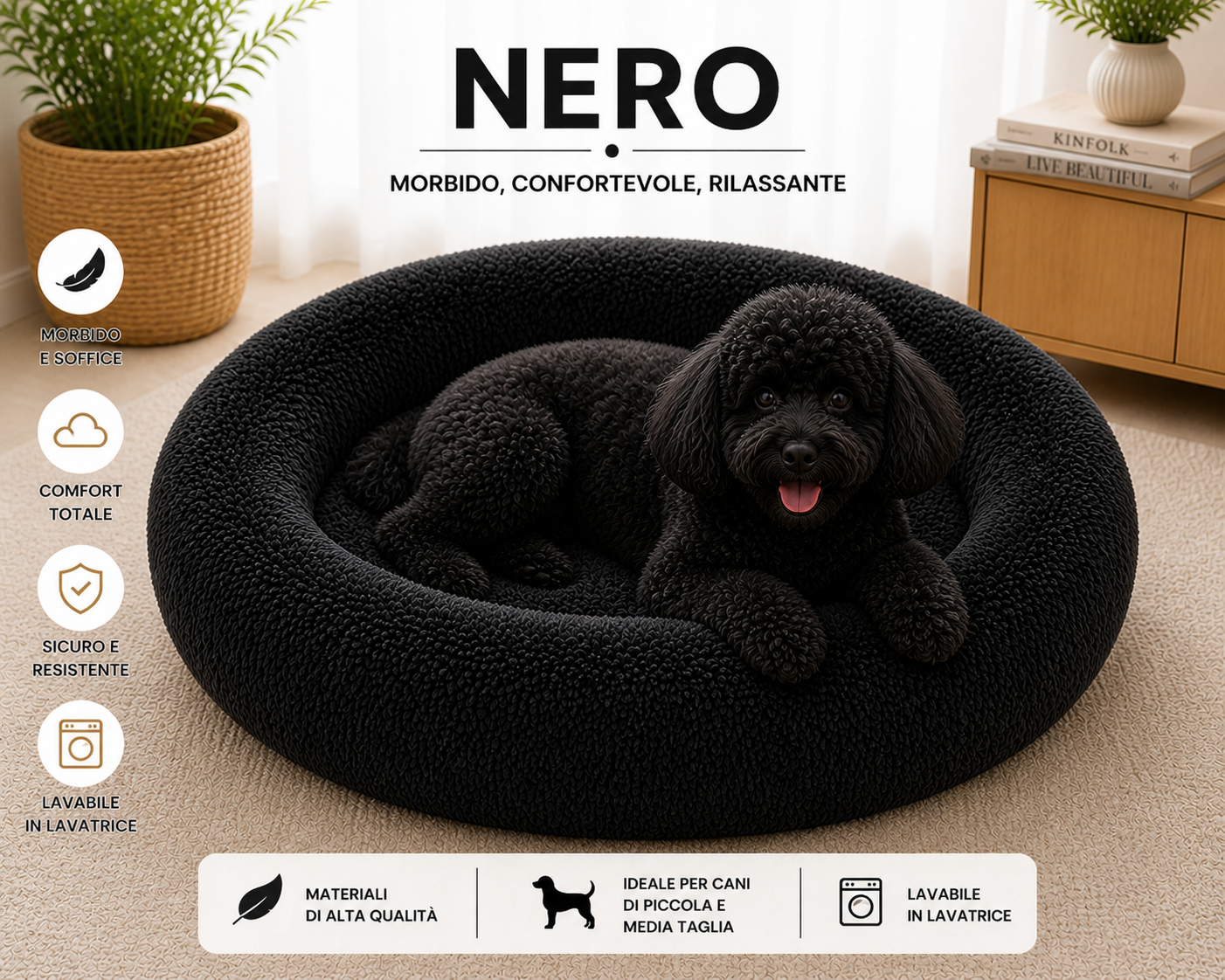 CalmNest™ – Letto Calmante Anti-Ansia per Cani