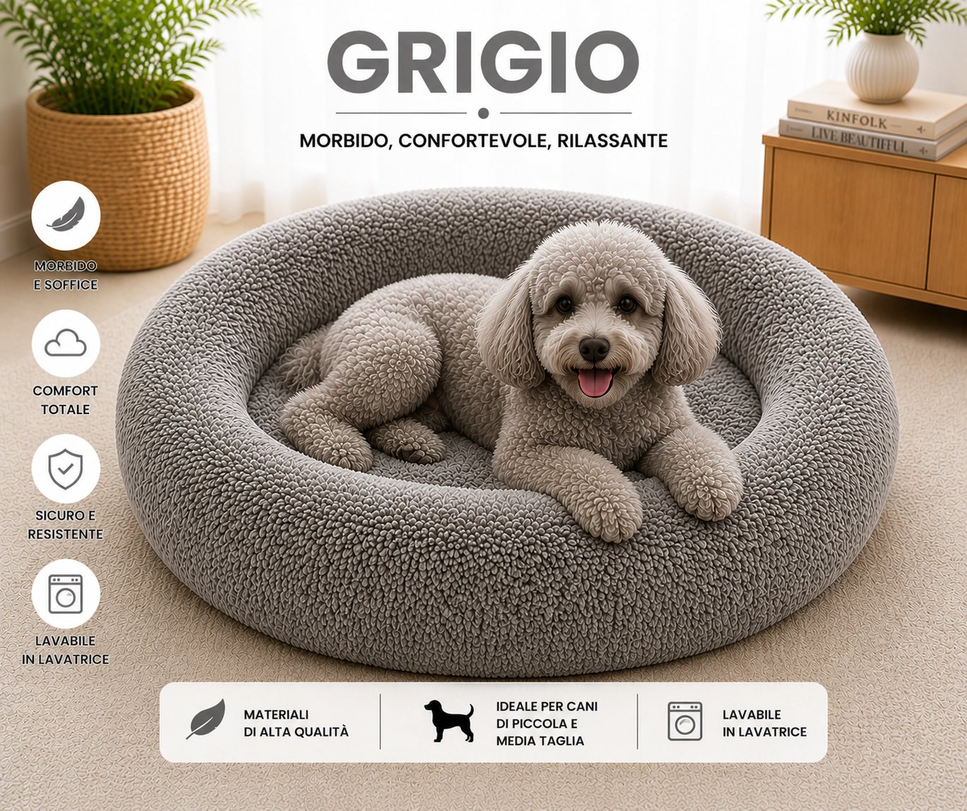 CalmNest™ – Letto Calmante Anti-Ansia per Cani
